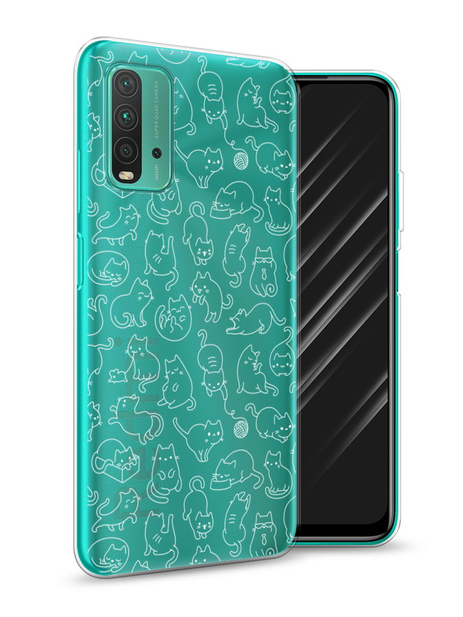 

Чехол Awog на Xiaomi Redmi 9T "Шкодливые котики", Разноцветный, 39850-2