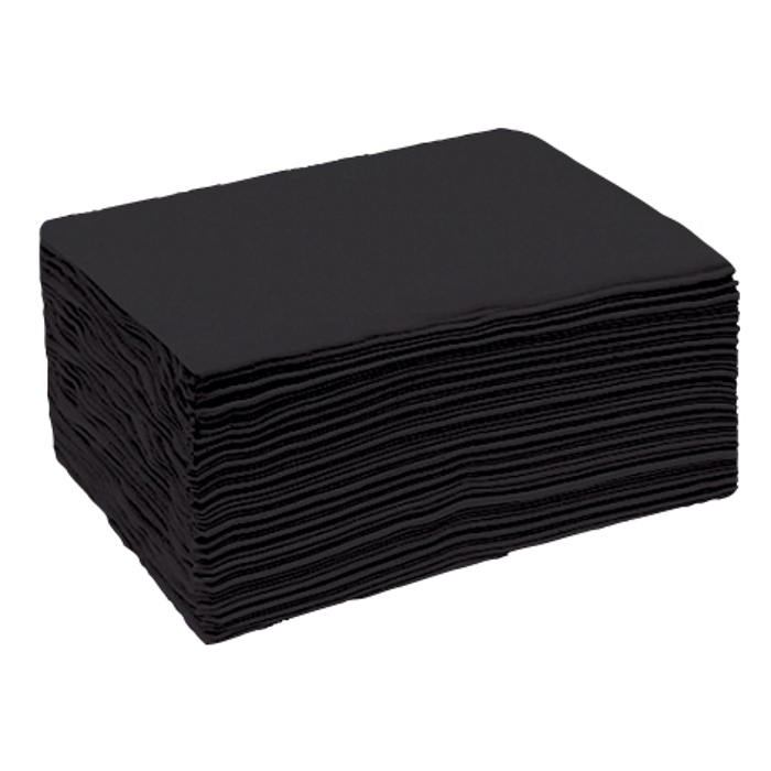 фото Полотенце одноразовое спанлейс эконом 40 г/м2 черное 45 x 90 см 50 шт. 1-touch