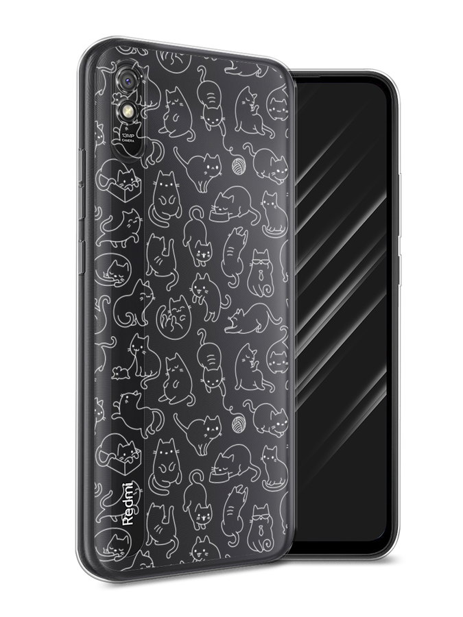 

Чехол Awog на Xiaomi Redmi 9A "Шкодливые котики", Разноцветный, 38950-2