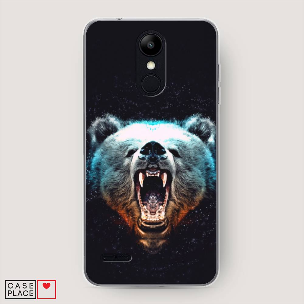 

Чехол Awog на LG K9 (K8 2018) "Медведь", Коричневый;голубой;черный, 83750-2