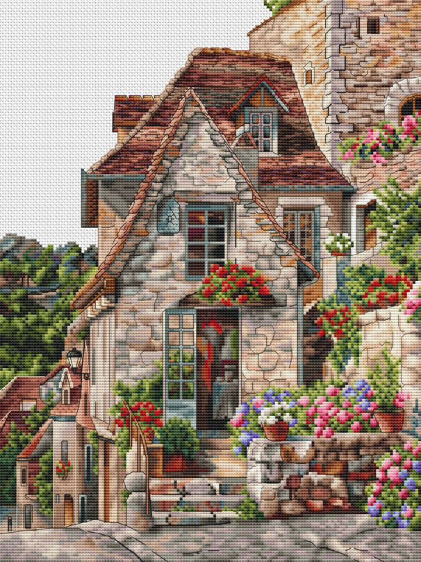

Вышивка крестом Белоснежка Франция. Ракамадур, 37x47 см, Франция. Ракамадур