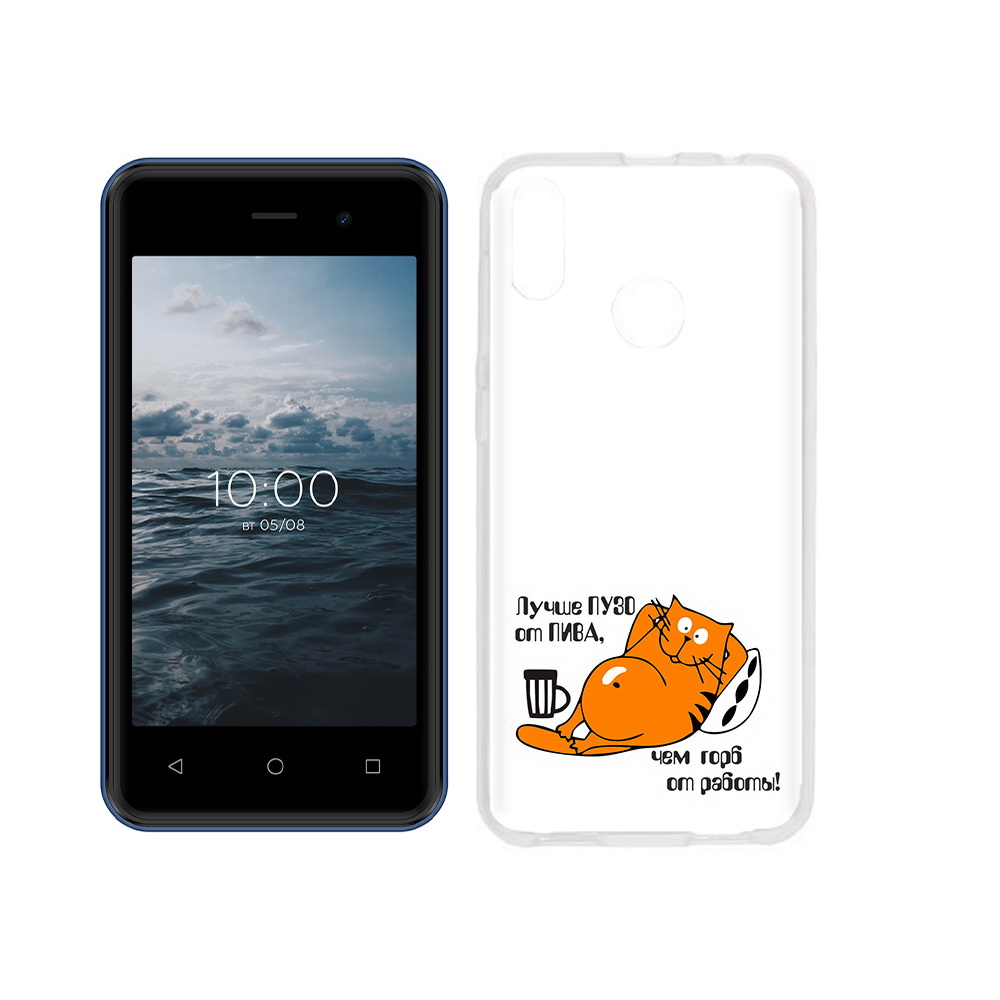 

Чехол MyPads Tocco для BQ 4030G Nice Mini лучше пузо, Прозрачный, Tocco