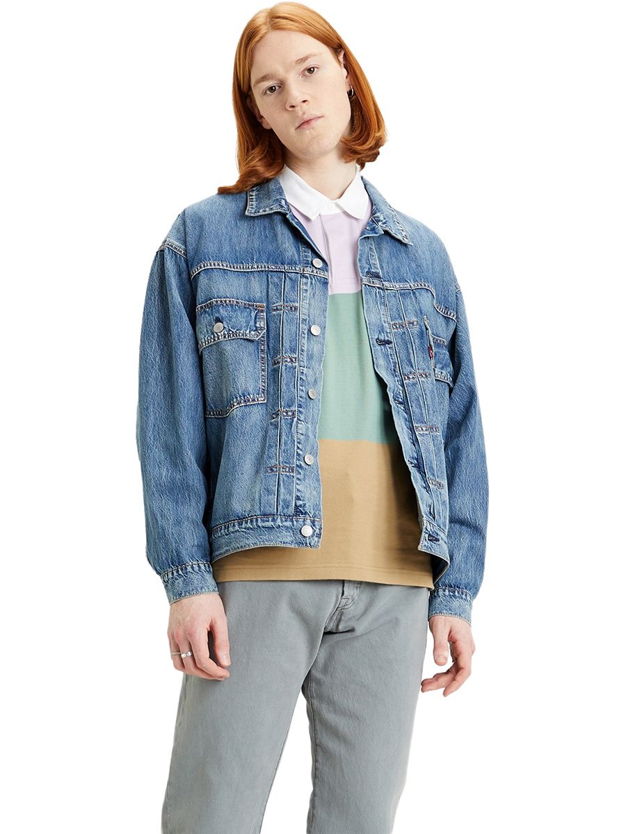 

Джинсовая куртка мужская Levi's 85242-0008 синяя L, 85242-0008