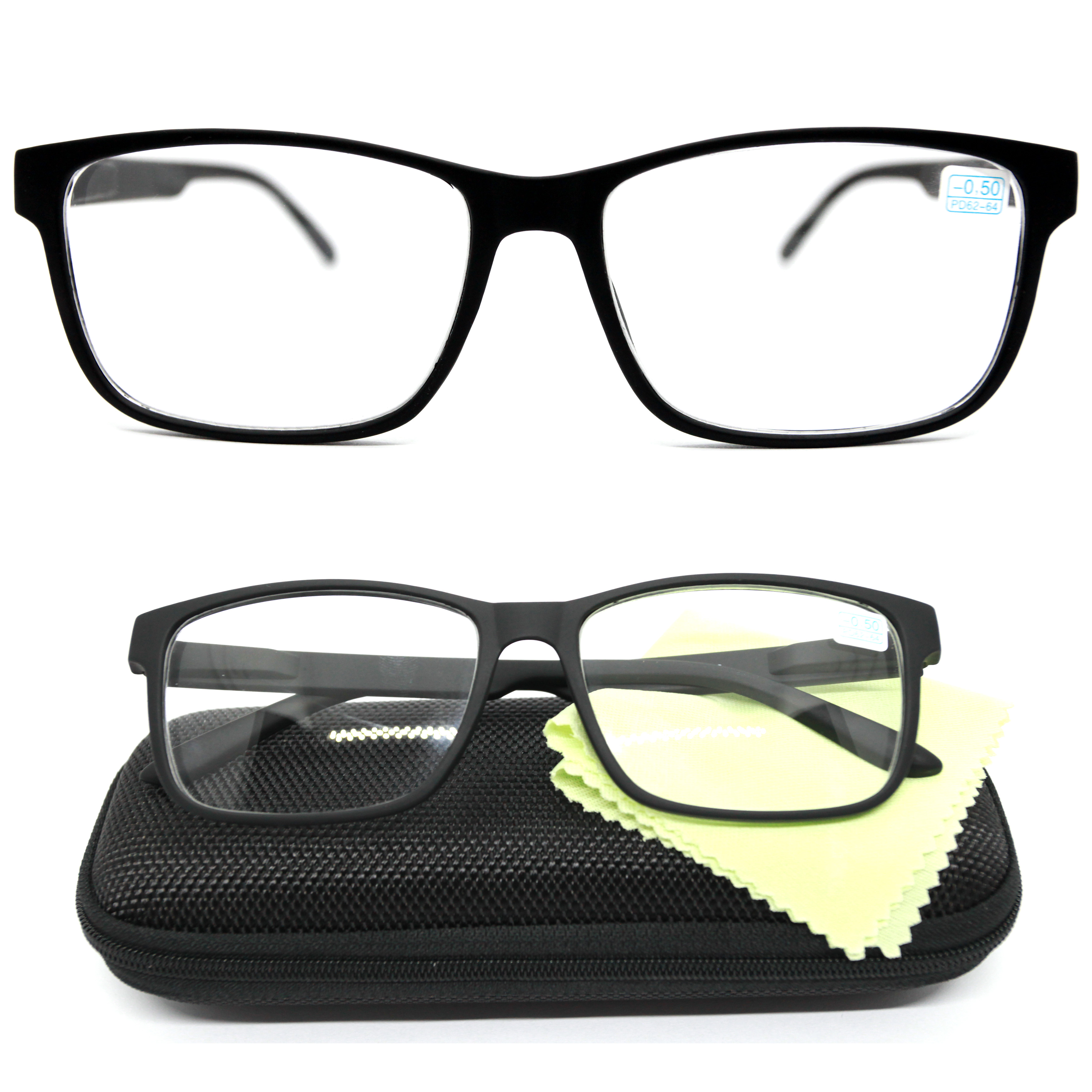 Готовые очки для зрения ВОСТОК 6642 -7,00, c футляром, черный, РЦ 62-64