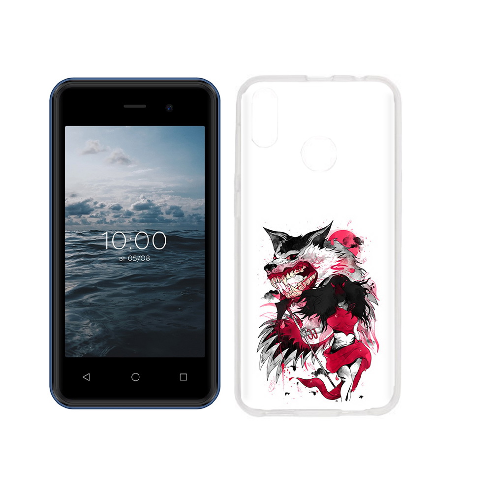 

Чехол MyPads Tocco для BQ 4030G Nice Mini красная шапочка, Прозрачный, Tocco