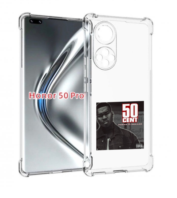 

Чехол бампер MyPads 50 Cent - Power Of The Dollar для Huawei Hon, Прозрачный, Tocco