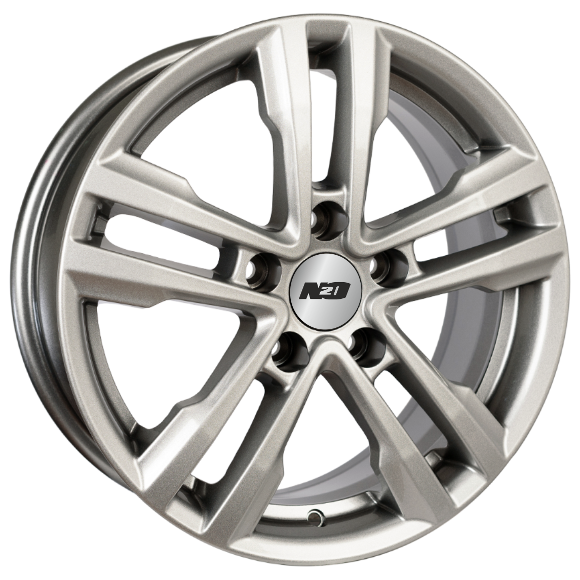 

Колесный диск Nitro N2O V2197 (S) 6.5xR16 ET46 5*112 D57.1, Серебристый