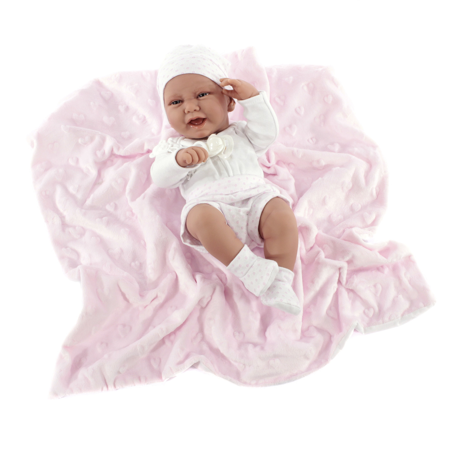 фото Кукла antonio juan младенец ирен в розовом 42 см