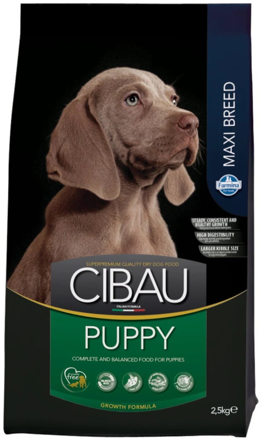 

Сухой корм для щенков Farmina Cibau Puppy Maxi, для крупных пород, курица, 2,5кг, Cibau Puppy Maxi