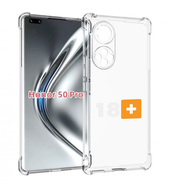 

Чехол бампер MyPads 18+ для Honor 50 Pro/Nova 9 Pro проти, Прозрачный, Tocco