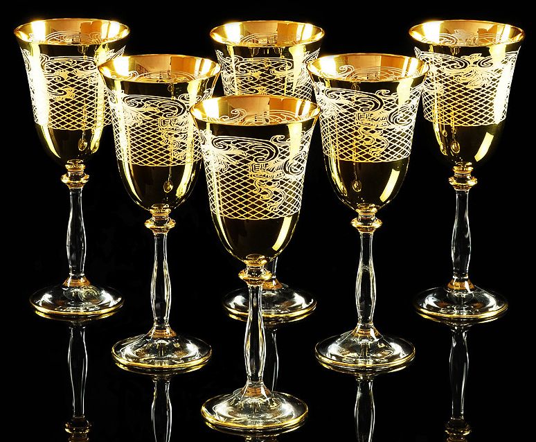 Набор из 6-ти бокалов для вина, воды VITTORIA Набор 6 бокалов