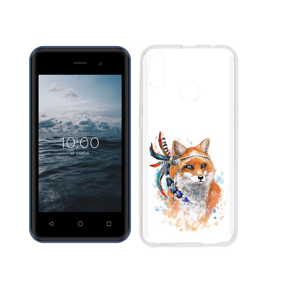 

Чехол MyPads Tocco для BQ 4030G Nice Mini инду лиса, Прозрачный, Tocco