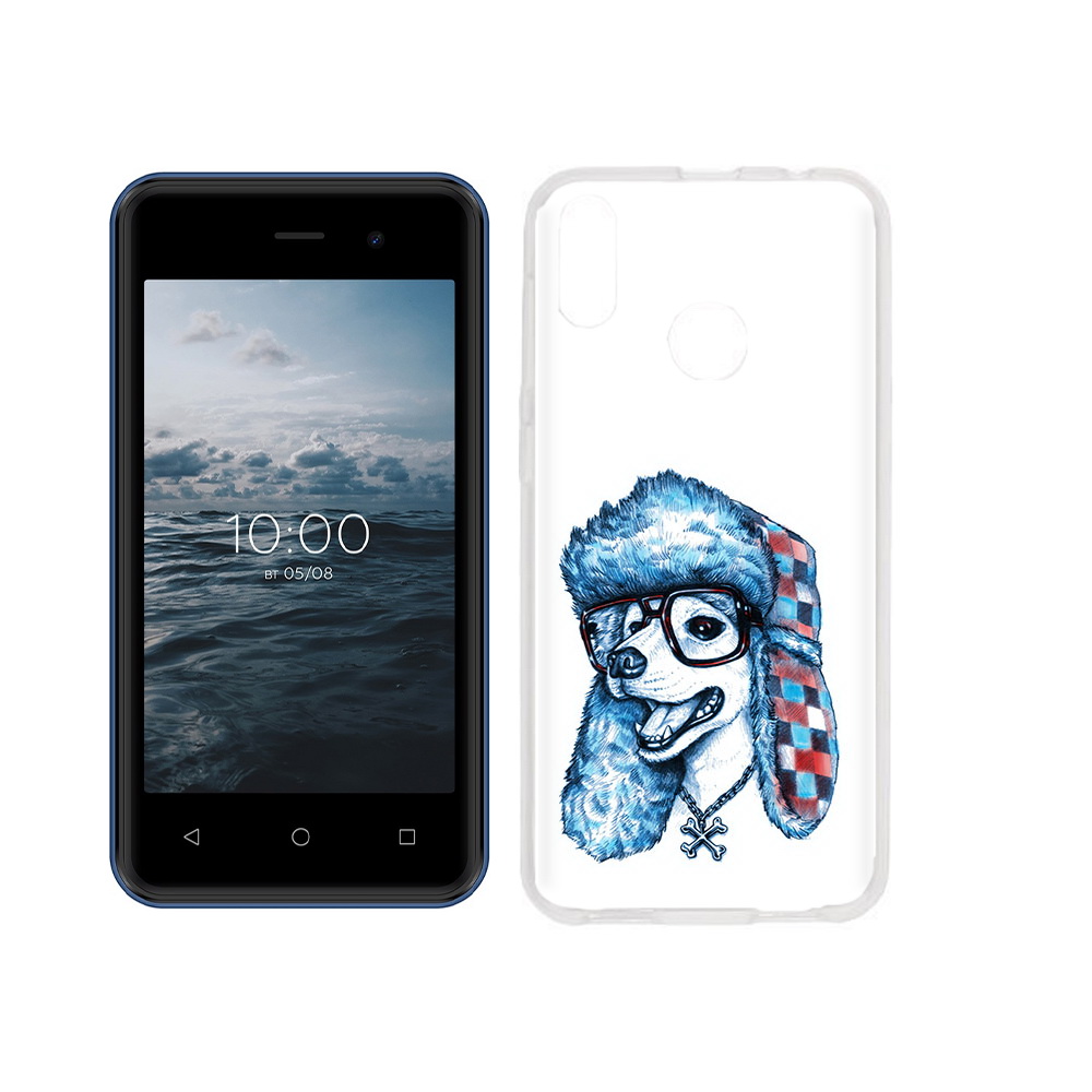 

Чехол MyPads Tocco для BQ 4030G Nice Mini зимний пес, Прозрачный, Tocco