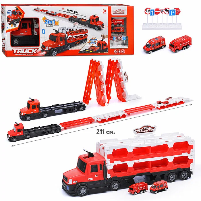 

Машина-Трек 660-S32 "Truck" красная, в коробке, Красный, Транспорт и спецтехника инерционные