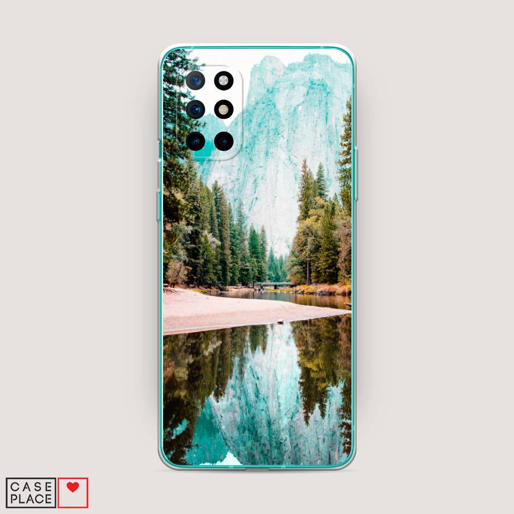 

Чехол Awog на OnePlus 8T / ВанПлас 8T "Горы 11", Зеленый;голубой, 151150-4