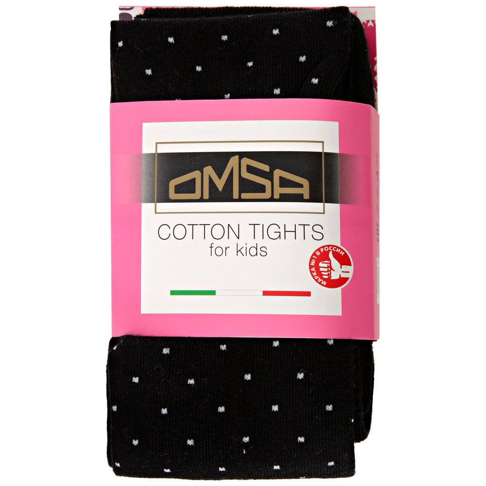 

Колготки детские OMSA kids Collant 12Р31-2 мелкий горошек Nero рост 116-122 см, Черный, Collant 12Р31-2