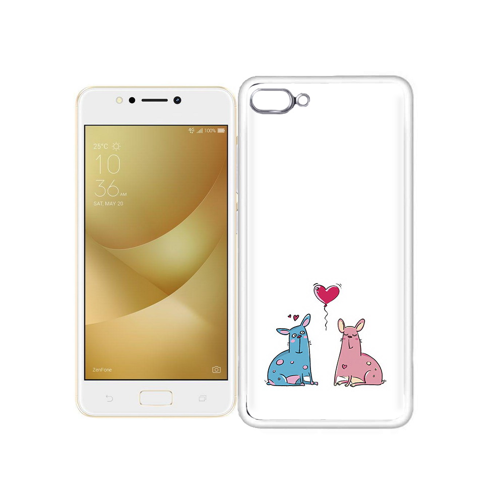 

Чехол MyPads Tocco для Asus ZenFone 4 Max Лама любовь, Прозрачный, Tocco