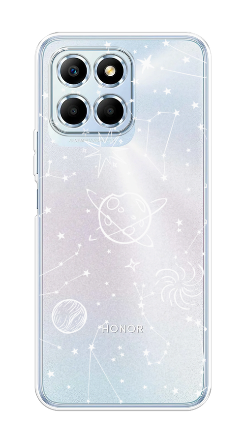 

Чехол на Huawei Honor X6/X6s "Планеты в космосе", Белый, 6120250-2
