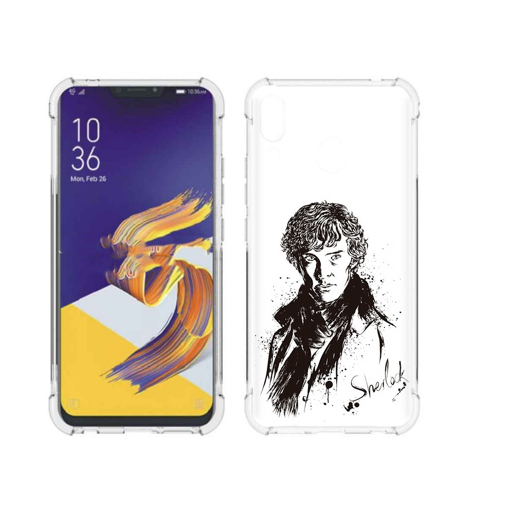 Чехол MyPads Tocco для Asus ZenFone 5 шерлок холмс портрет