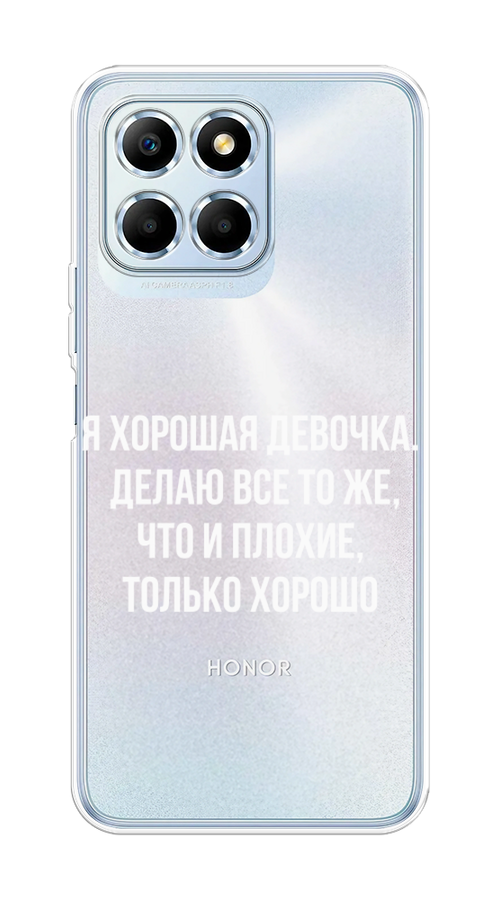 

Чехол на Huawei Honor X6/X6s "Хорошая девочка", Серебристый, 6120250-6