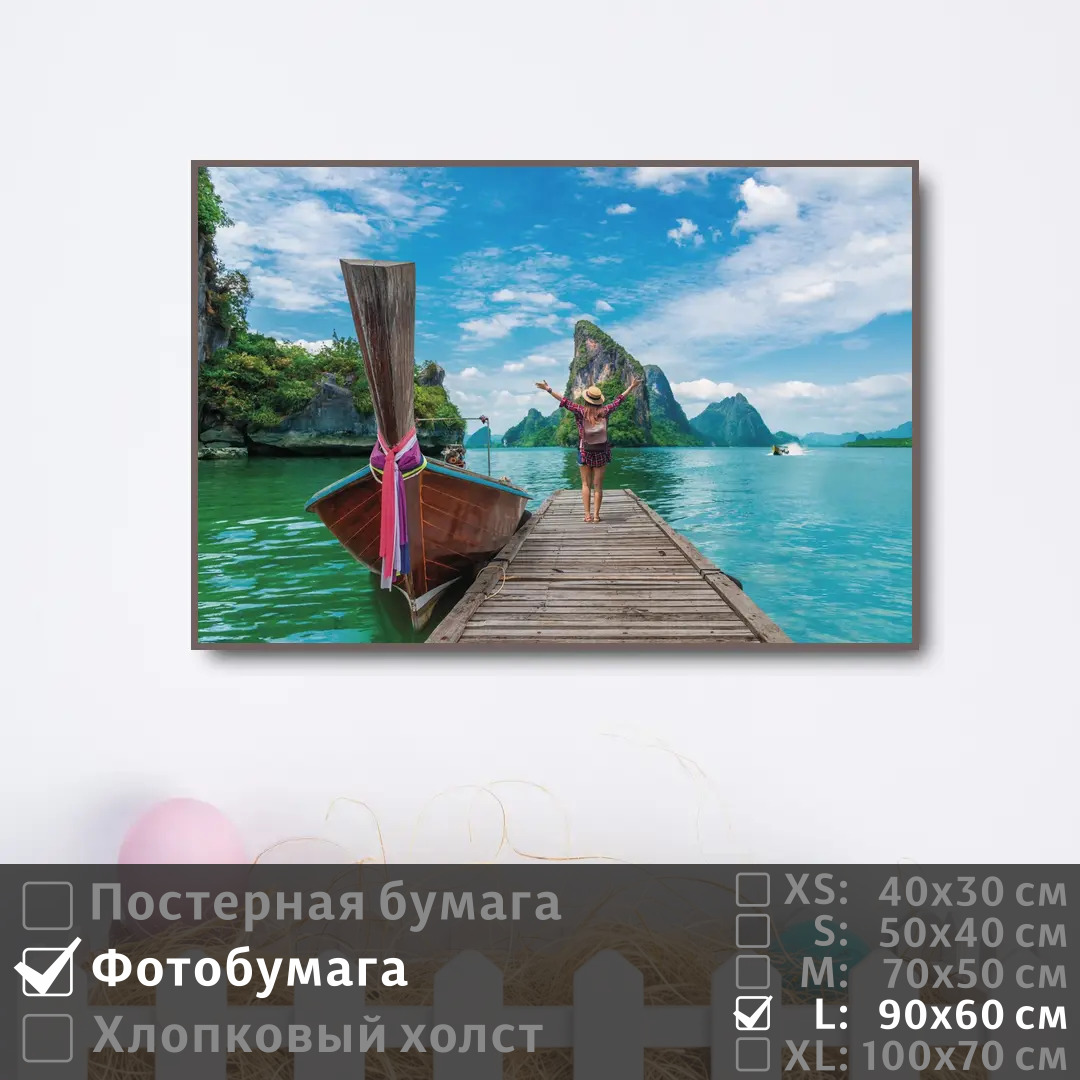

Постер на фотобумаге ПолиЦентр Отпуск в тропическом раю 90х60 см, ОтпускВТропическомРаю