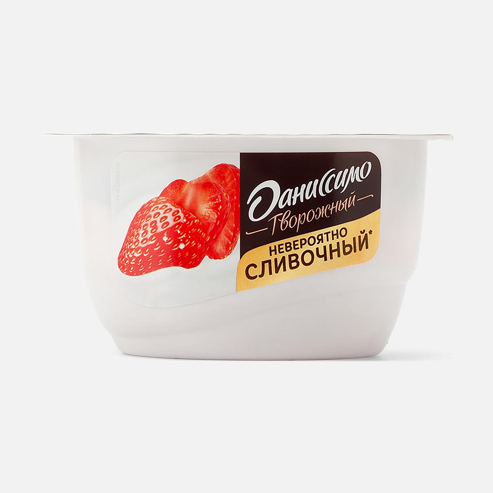 Продукт творожный Danone Даниссимо королевская клубника 5,6% 130 г