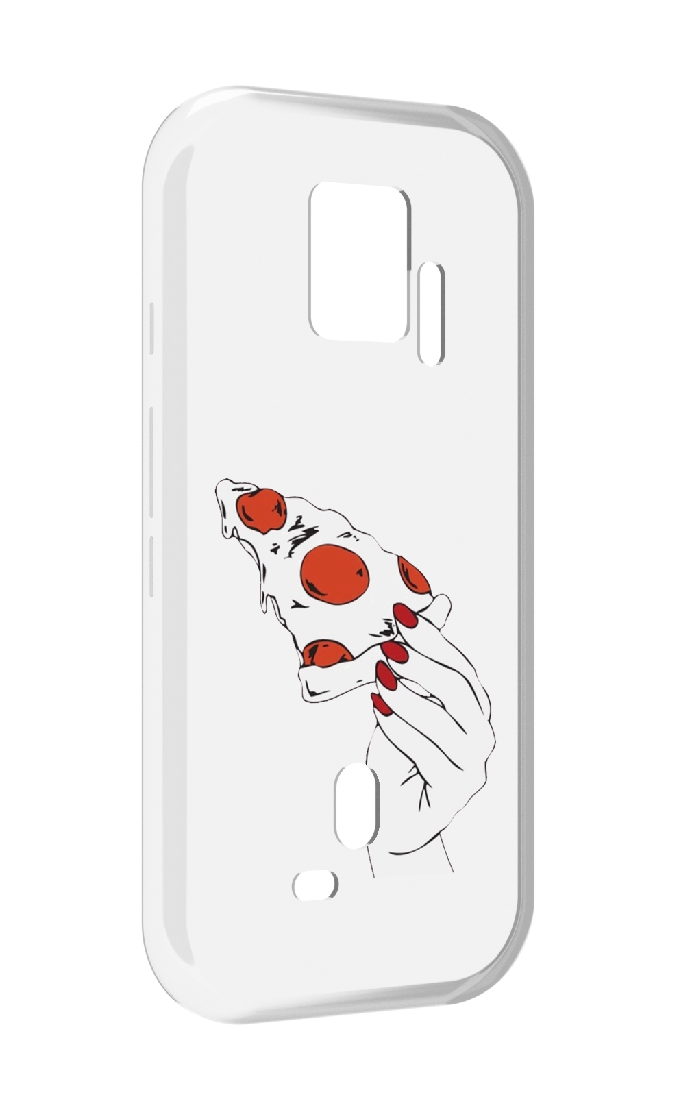 

Чехол MyPads белая-пицца для ZTE Nubia Red Magic 7S Pro, Прозрачный, Tocco