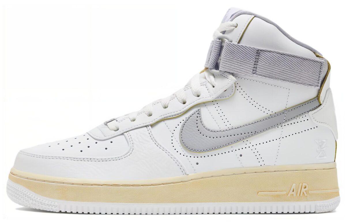 

Кеды унисекс Nike Air Force 1 High '07 PRM белые 40.5 EU, Белый, Air Force 1 High '07 PRM