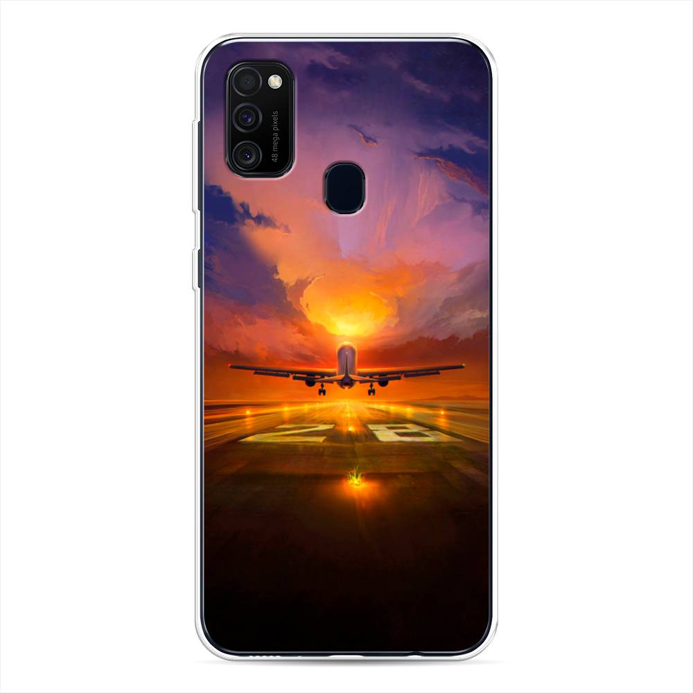 

Чехол для Samsung Galaxy M30s/M21 "Самолет на посадке", Оранжевый;синий, 29850-6