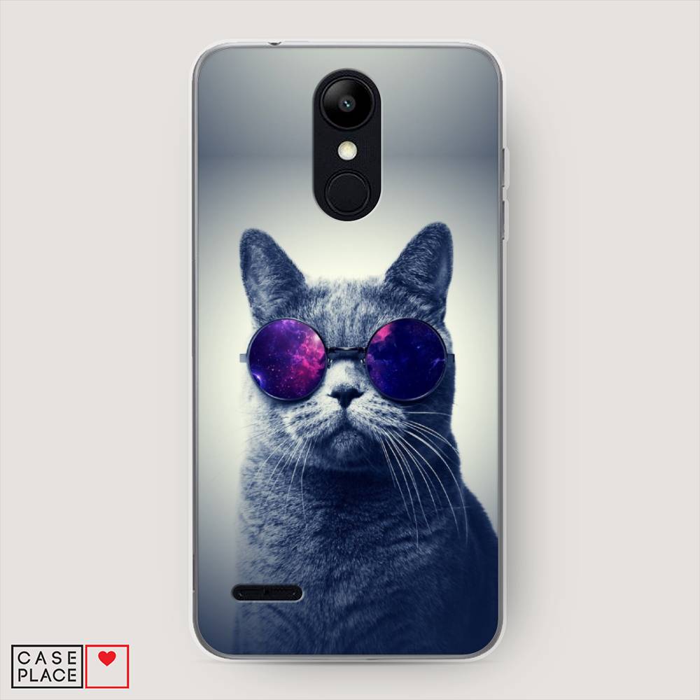 

Чехол Awog на LG K9 (K8 2018) "Космический кот", Красный, 83750-1
