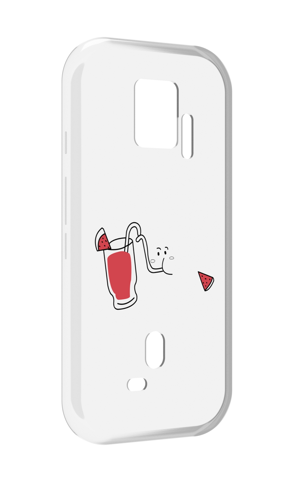 Чехол MyPads арбузный-напиток для ZTE Nubia Red Magic 7S Pro