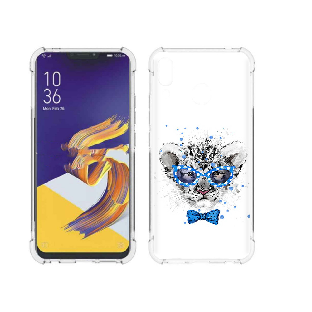 

Чехол MyPads Tocco для Asus ZenFone 5 тигренок с бабочкой, Прозрачный, Tocco