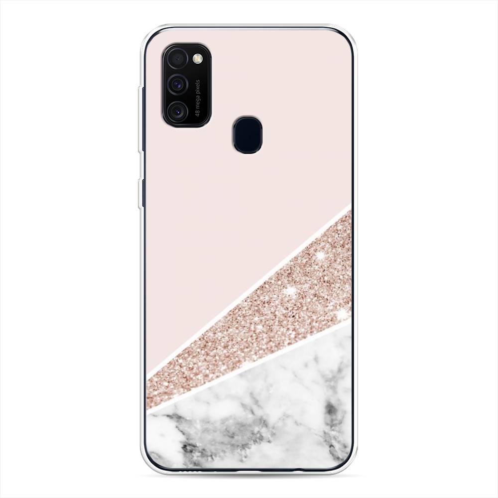 

Чехол для Samsung Galaxy M30s/M21 "Блестящий розовый мрамор", 29850-3