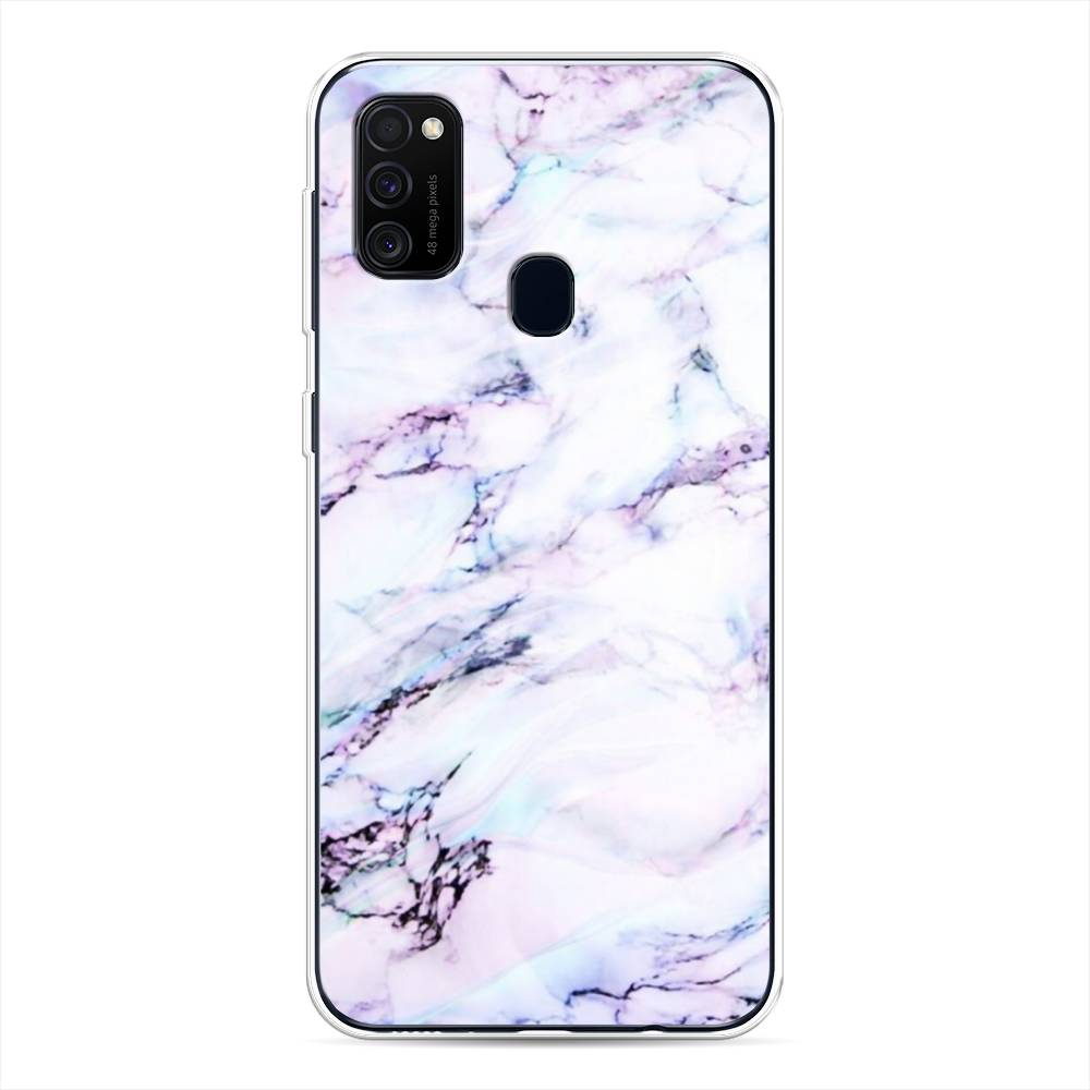 

Чехол для Samsung Galaxy M30s/M21 "Радужный мрамор", Серый;фиолетовый, 29850-3