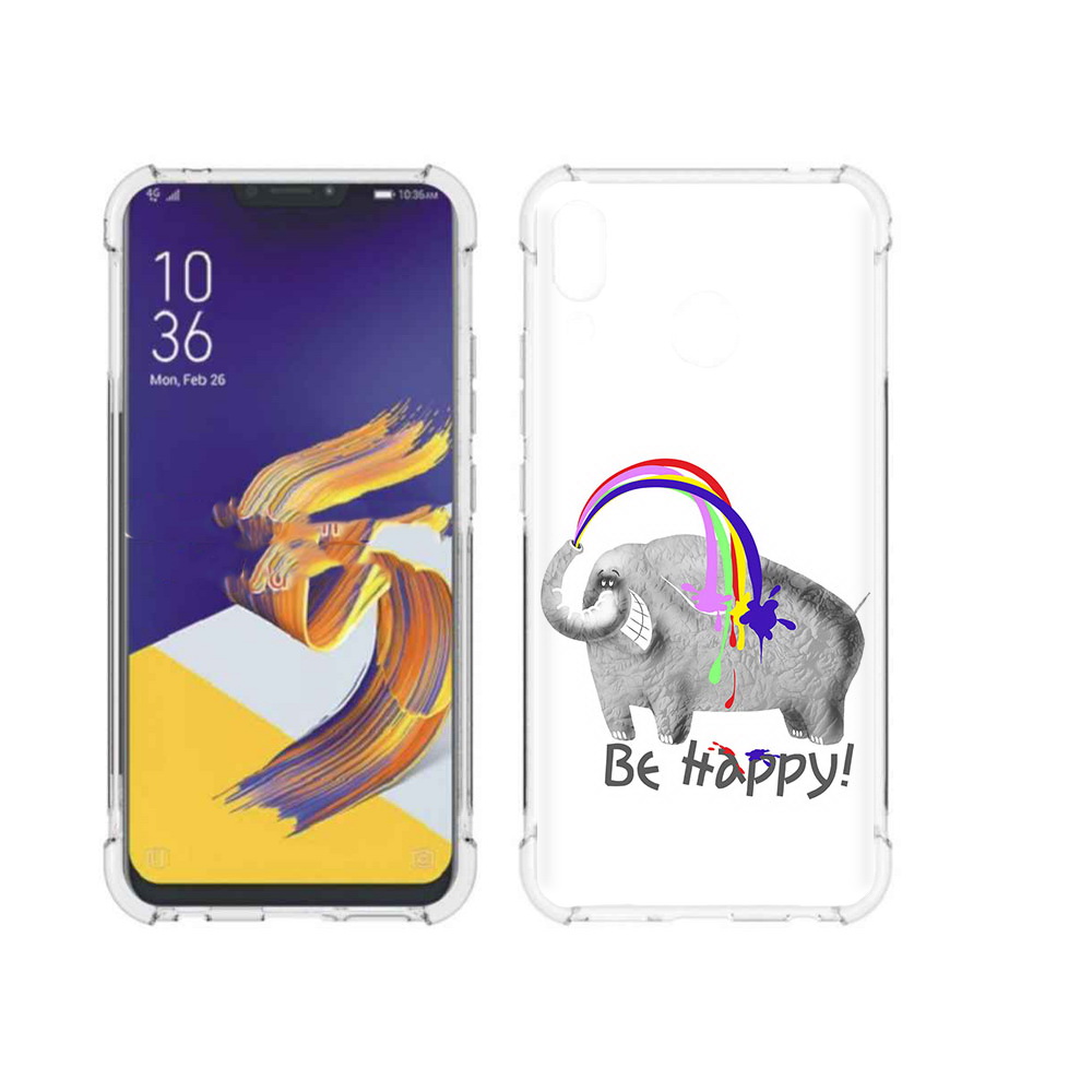 

Чехол MyPads Tocco для Asus ZenFone 5 счастливый слон, Прозрачный, Tocco