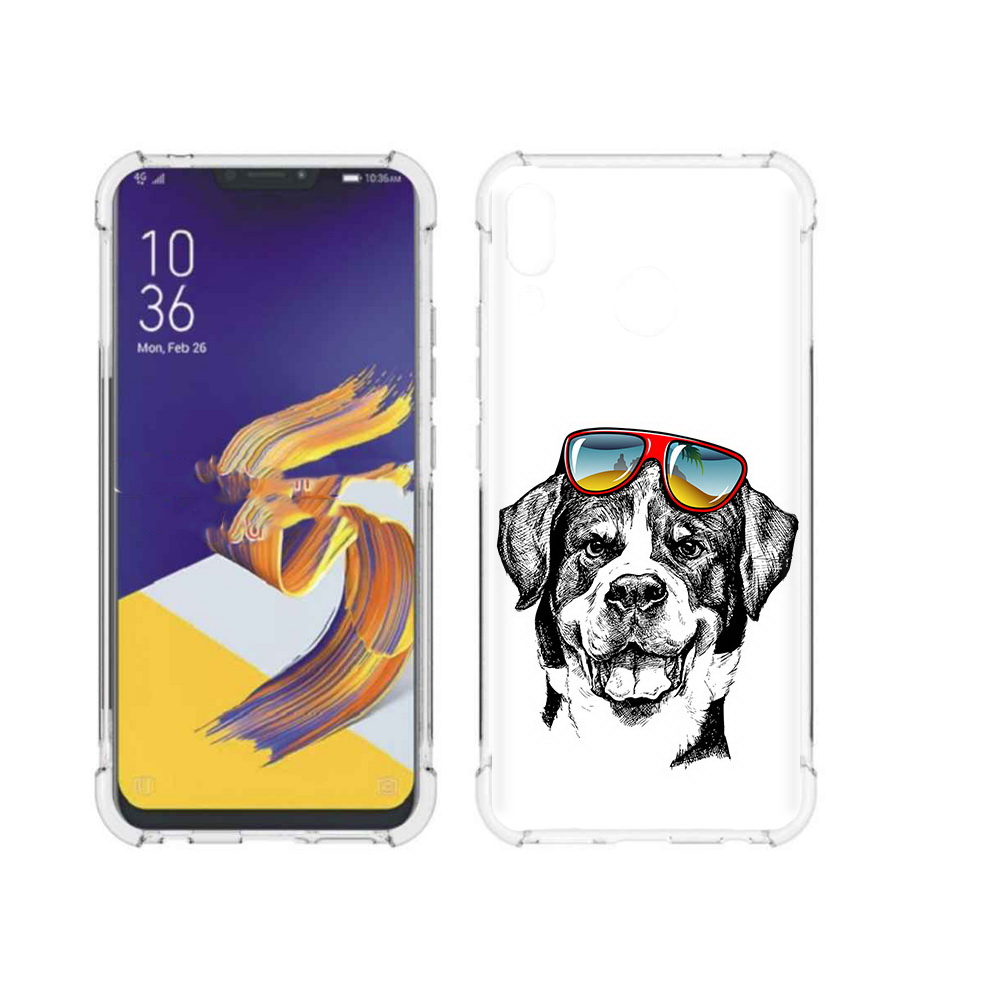 Чехол MyPads Tocco для Asus ZenFone 5 счастливая собака