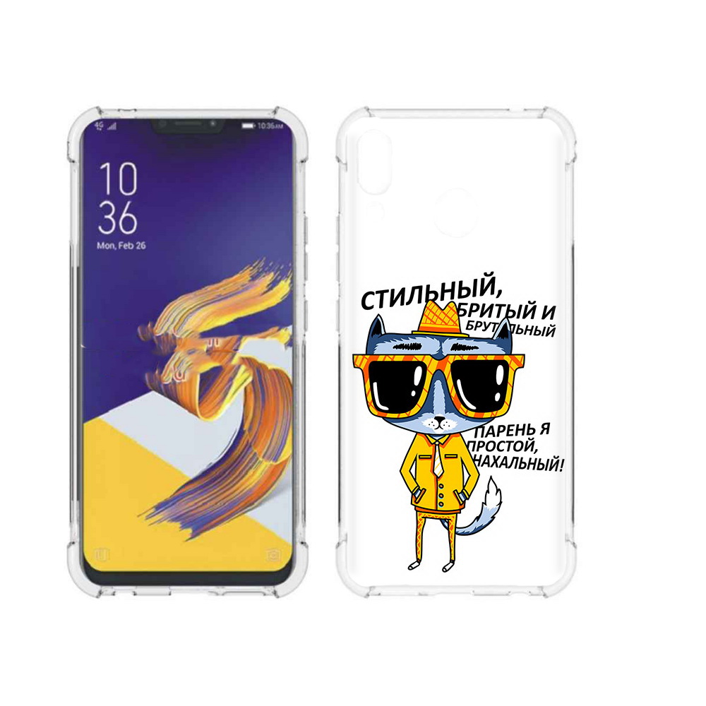 

Чехол MyPads Tocco для Asus ZenFone 5 стильный кот, Прозрачный, Tocco