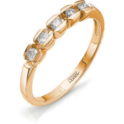 

Кольцо из красного золота с 5 бриллиантами р.  Master Brilliant 1-105-504, 1-105-504