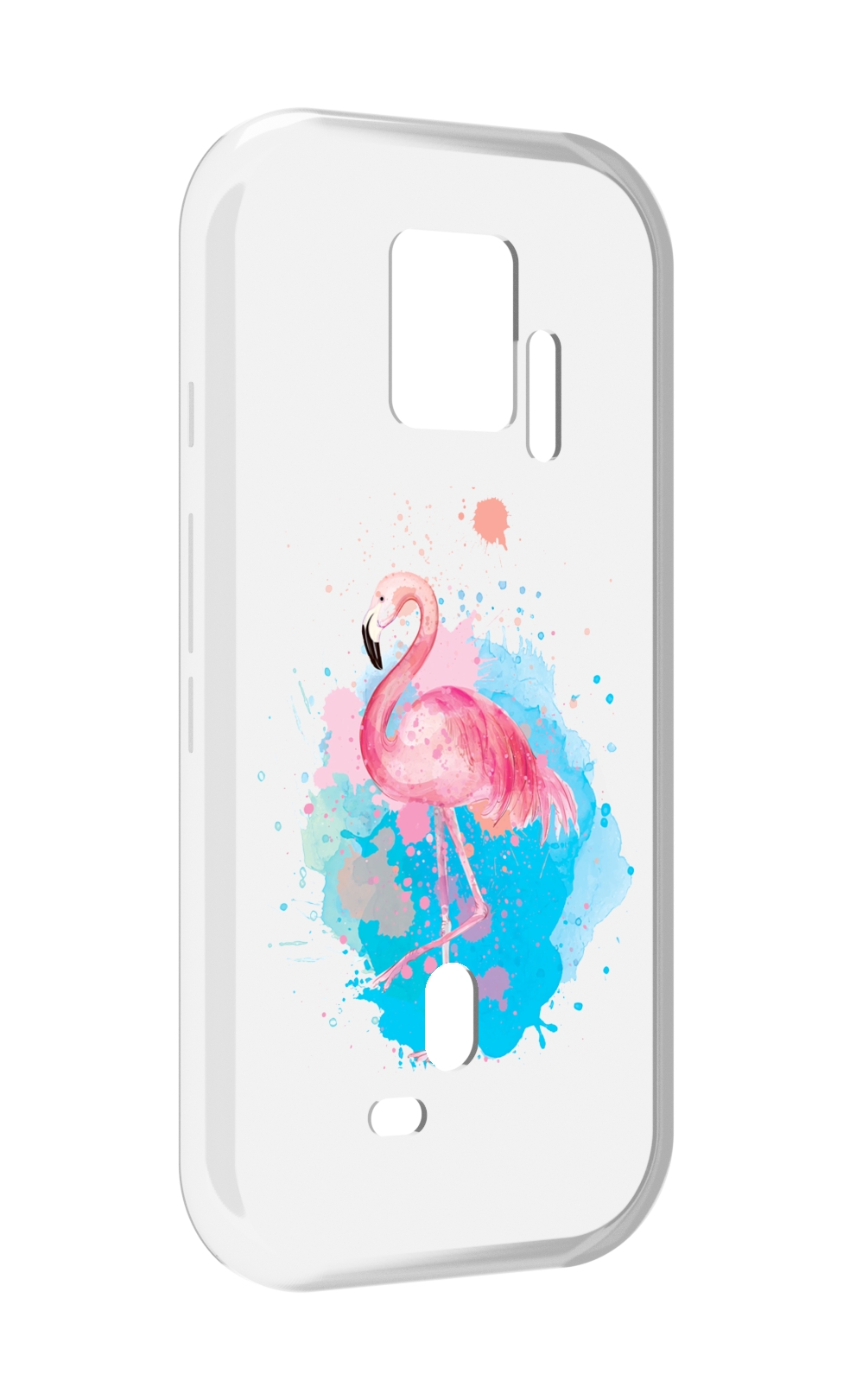 

Чехол MyPads акварельное-фламинго для ZTE Nubia Red Magic 7S Pro, Прозрачный, Tocco