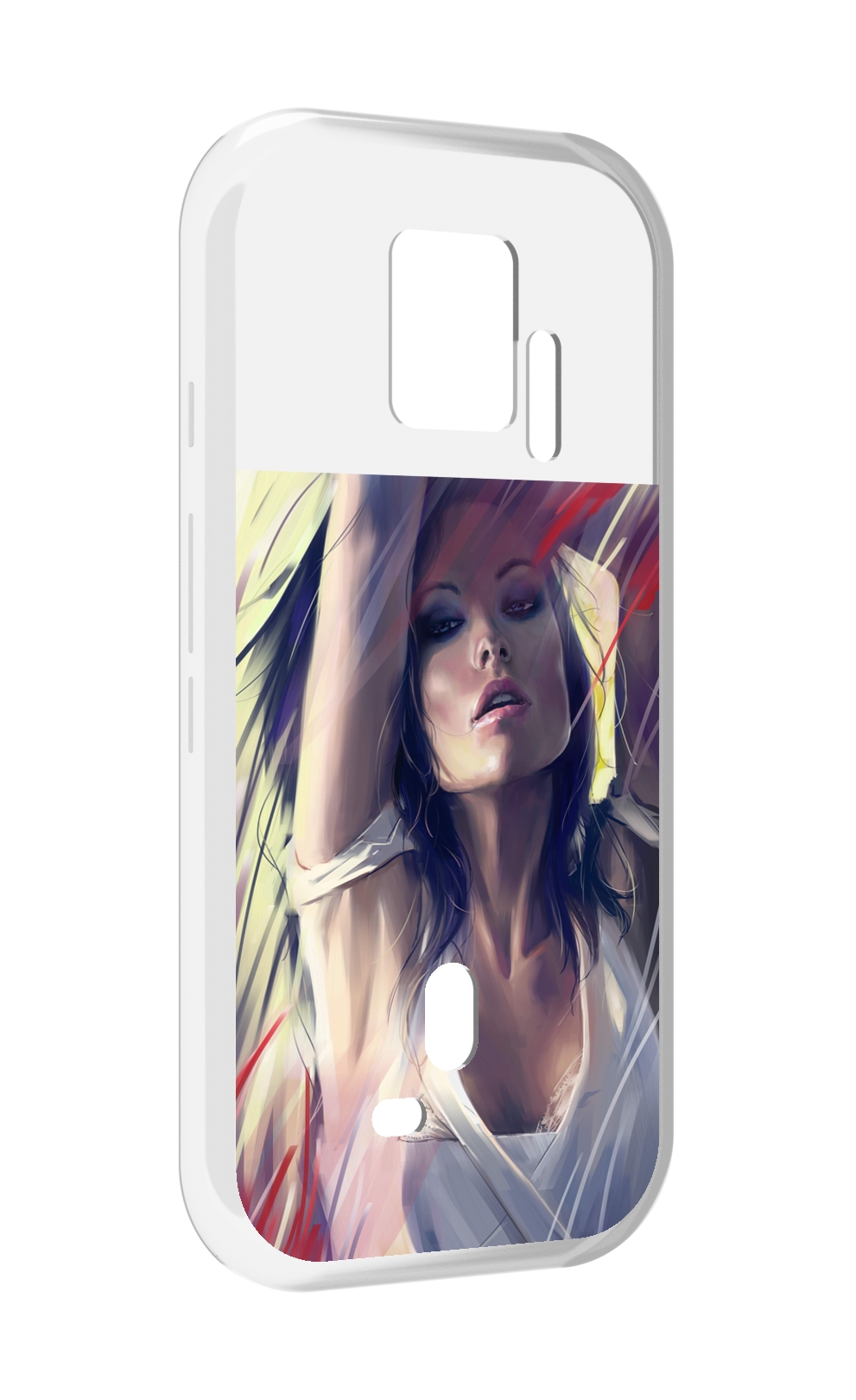 

Чехол MyPads акварельная-девушка женской для ZTE Nubia Red Magic 7S Pro, Прозрачный, Tocco