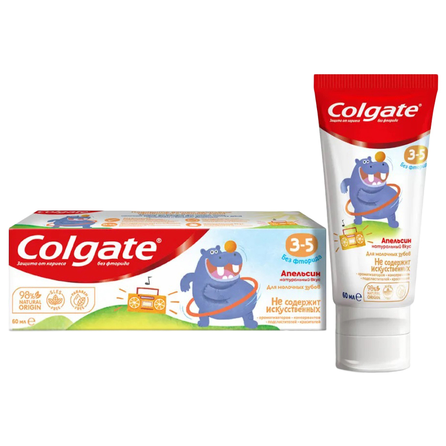 Зубная паста детская Colgate Апельсин от 3 до 5 лет 60 мл