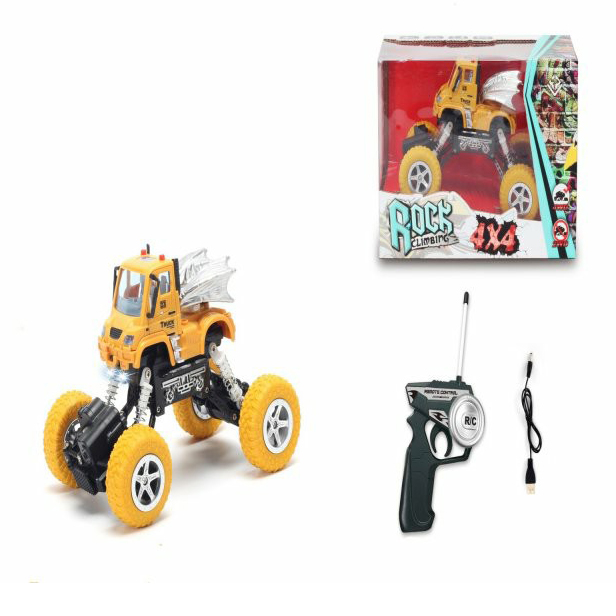 

Машина Junfa Toys Rock climbing на радиоуправлении желтая