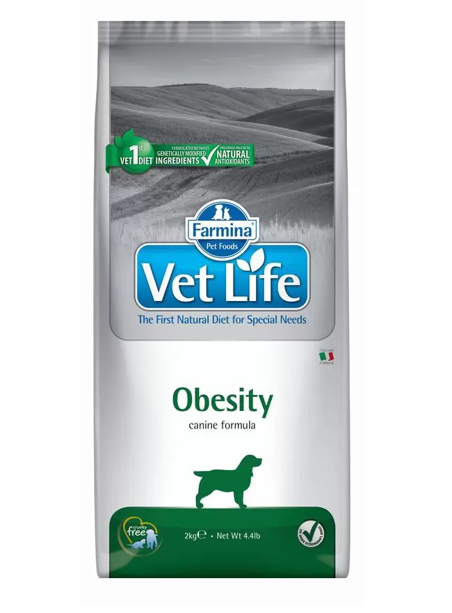 фото Сухой корм для собак farmina vet life obesity, при диабете, курица, 2кг