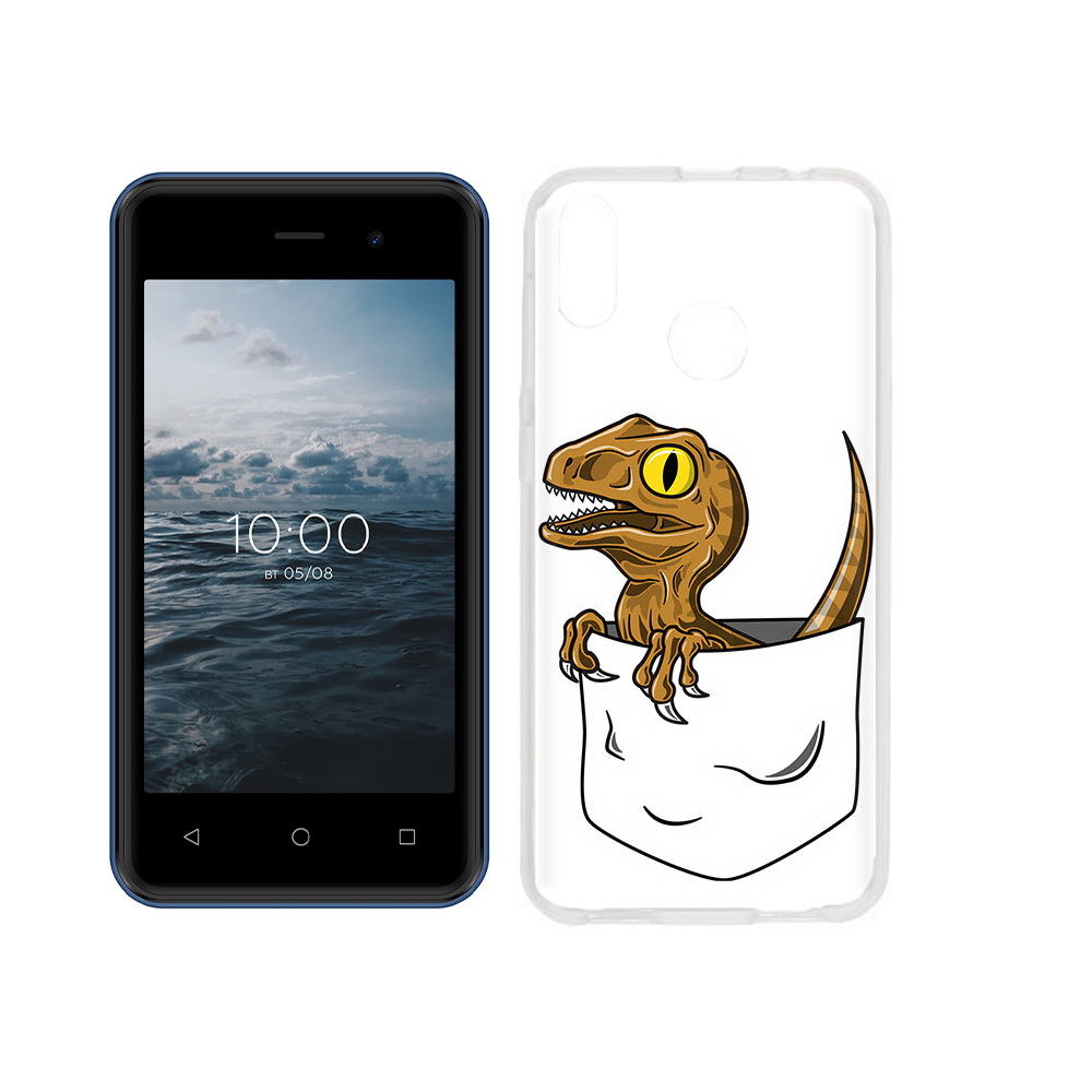 

Чехол MyPads Tocco для BQ 4030G Nice Mini динозавр в кармане, Прозрачный, Tocco