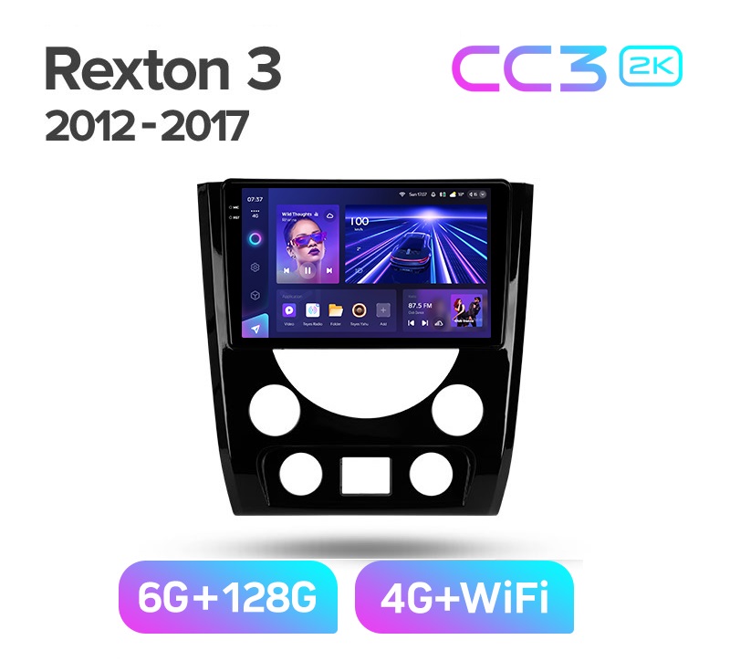 Магнитола TEYES SsangYong Rexton 2012-2017 г CC3 2K 6128ГБ 4189000₽