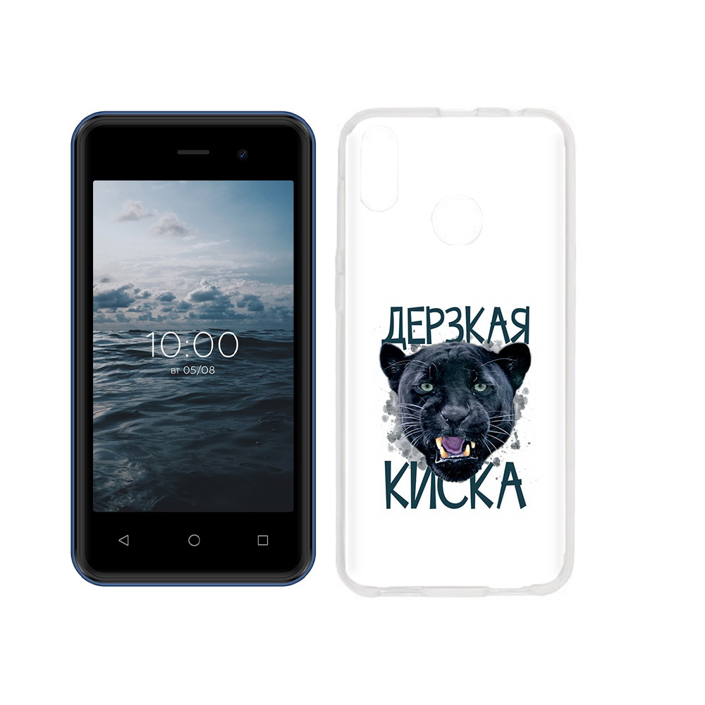 

Чехол MyPads Tocco для BQ 4030G Nice Mini дерзкая киска, Прозрачный, Tocco