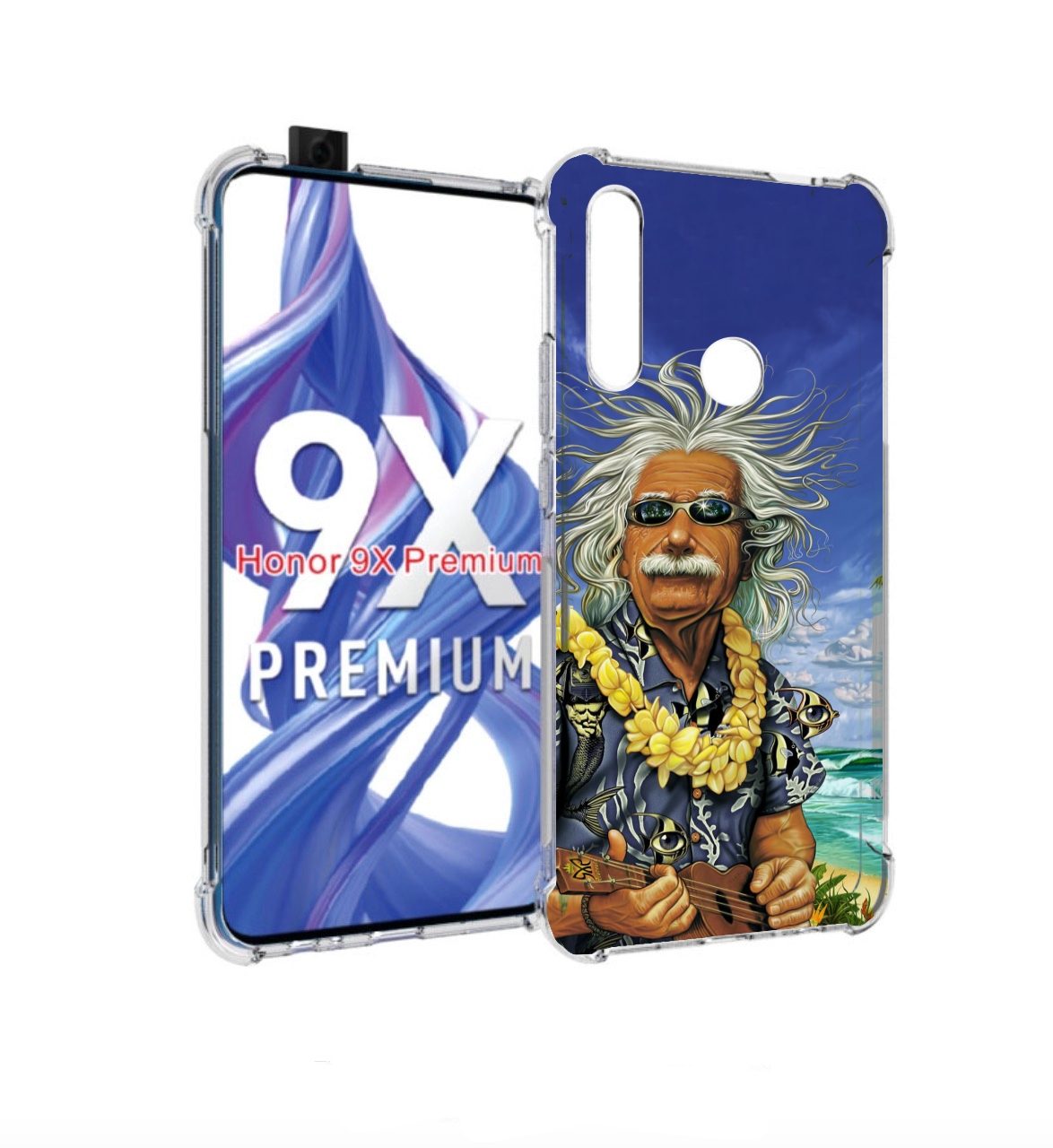

Чехол бампер MyPads энштейн на отдыхе для Honor 9X (STK-LX1), Прозрачный, Tocco