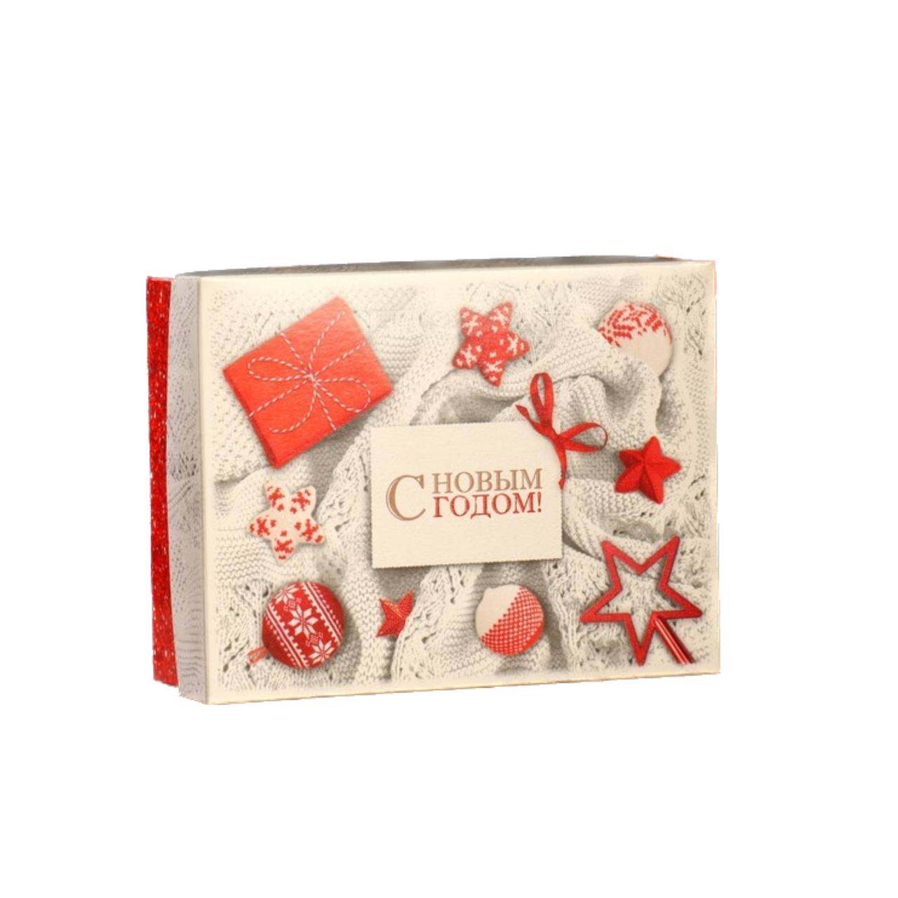 

Коробка сборная крышка-дно без окна, "Вязанка", 16,5 х 12,5 х 5,2 см, Разноцветный