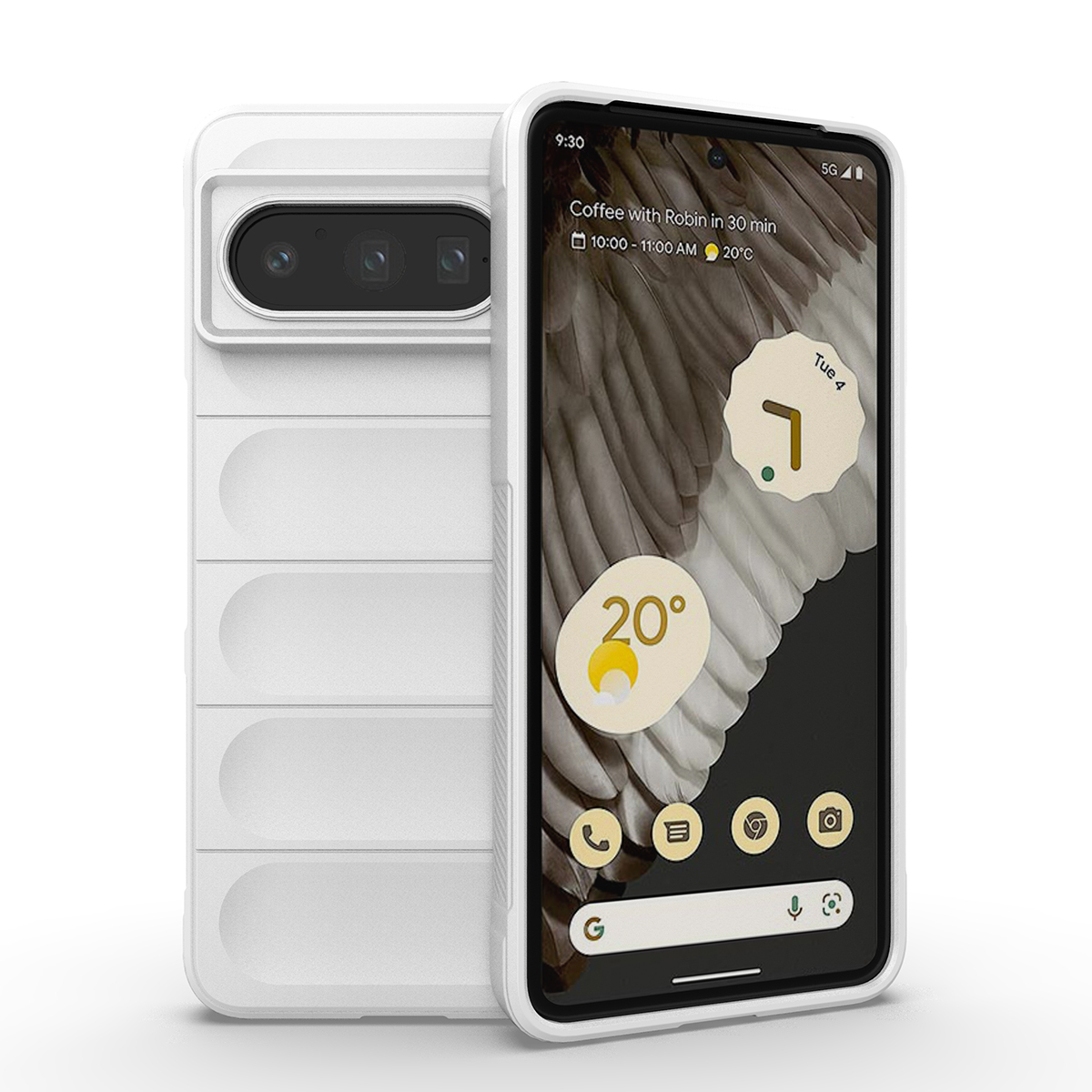 

Противоударный чехол Flexible Case для Google Pixel 8 Pro, белый, Flexible Case
