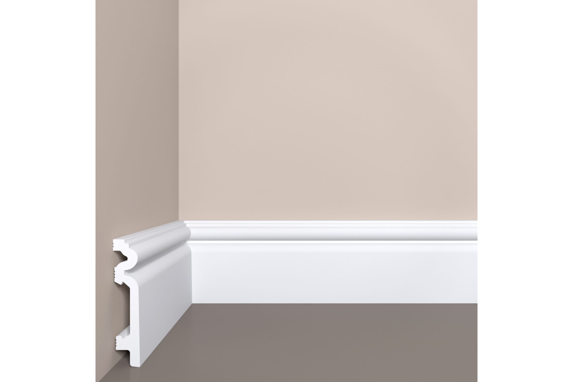 

Напольный плинтус bello deco XPS П 14 90x19 мм 00-00104248